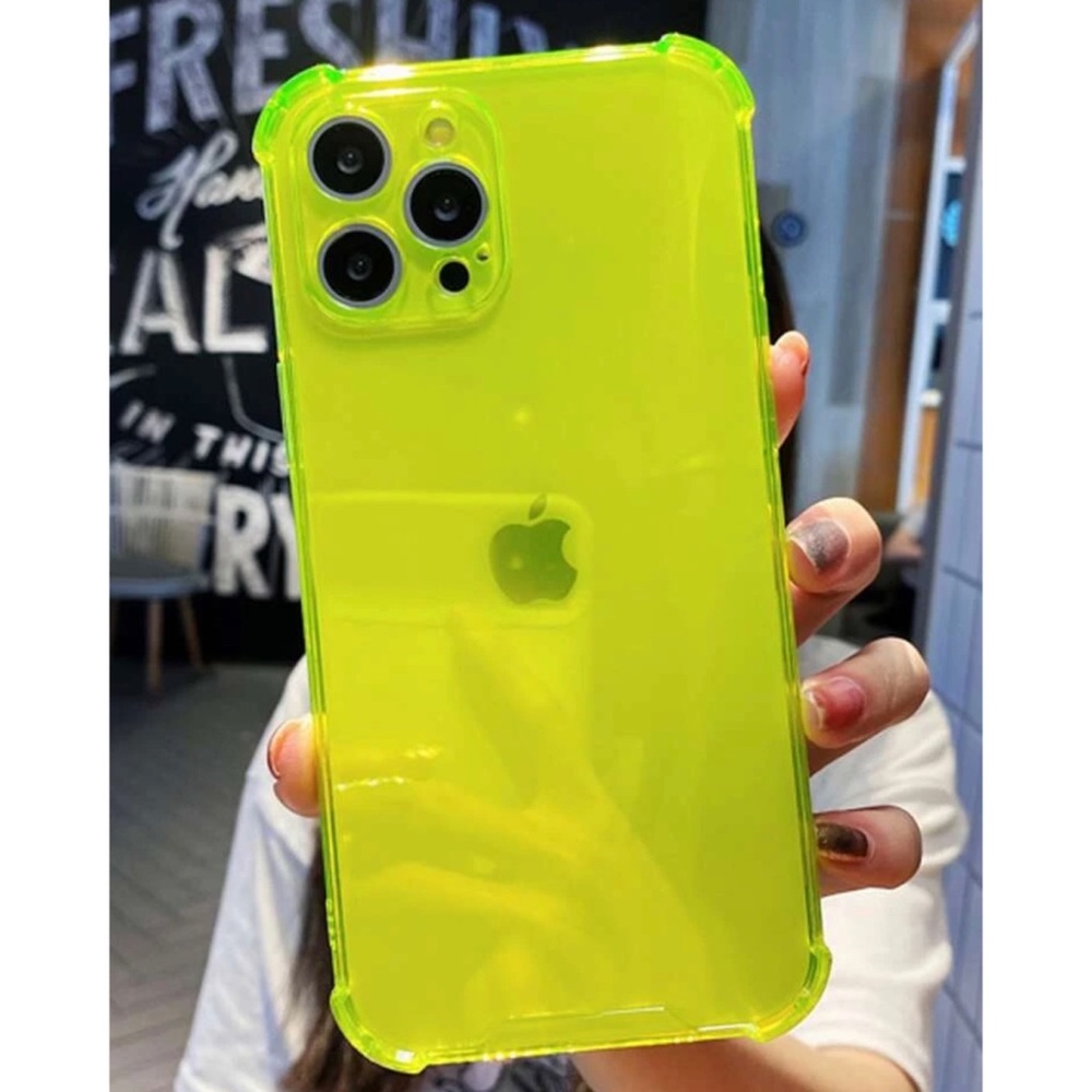 NEW! Neon Green | Transparent iPhone Case